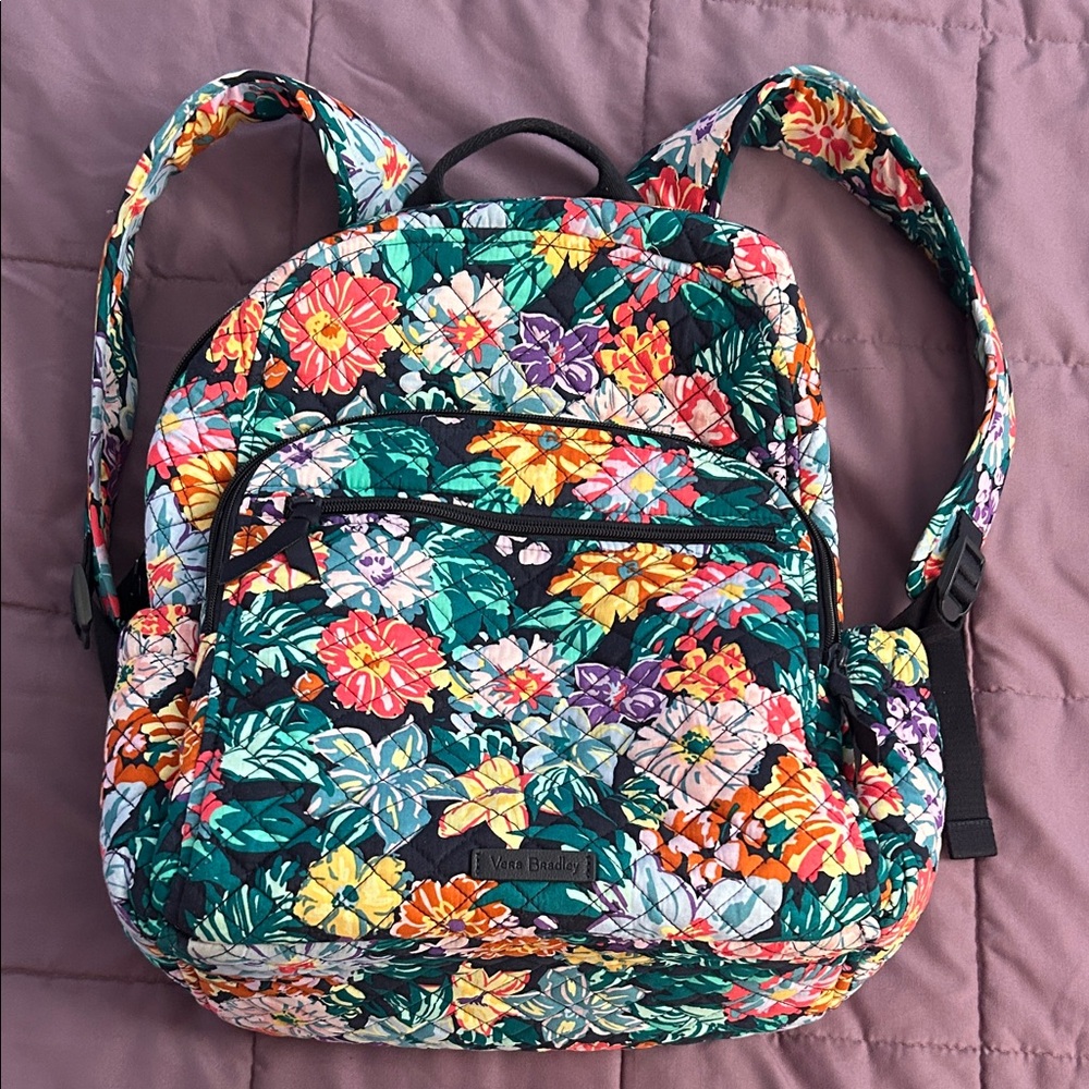 NWOT Vera Bradley Colorful Floral Backpack